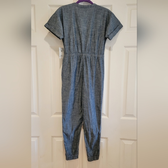Free Assembly Girls Short Sleeve Belted Jumpsuit Size L 10/12 - Picture 6 of 16